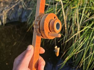 Kids Crayfish Fishing Rod | Handmade & Safe | Catch Invasive Crayfish