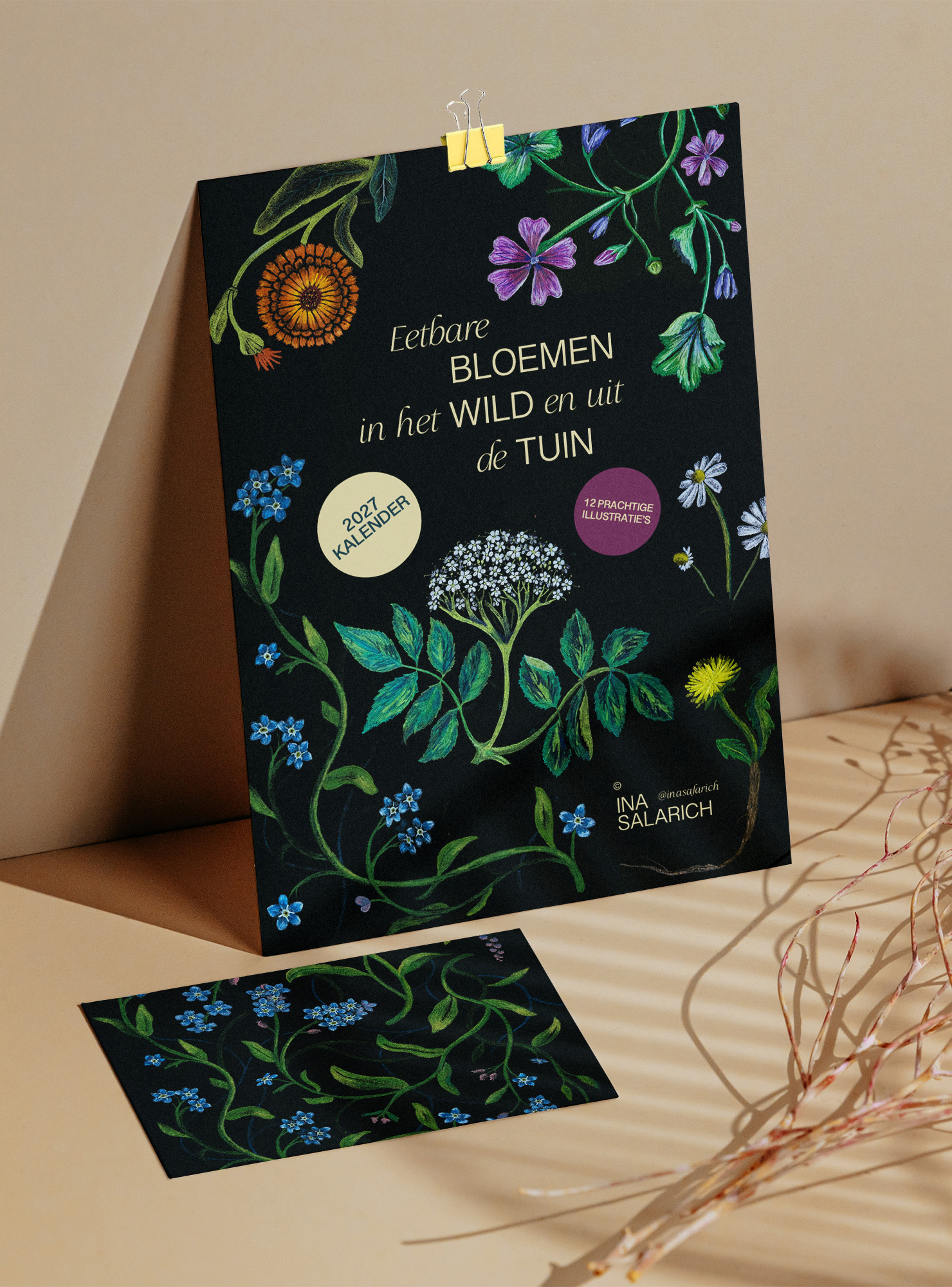 Wildpluk Jaarkalender 2027 | Eetbare Bloemen uit het Wild & de Tuin